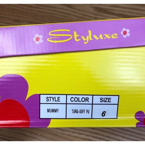 New STYLUXE Mummy Blue Turquoise Cork Wedge with Silver – Size 8.5 - Picture 7 of 7